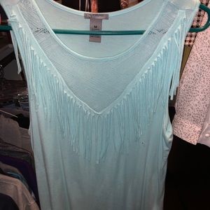 Fringe tank top